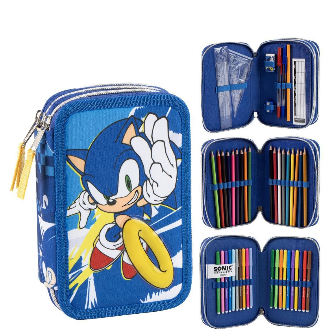 Sonic Federmäppchen mit Zubehör