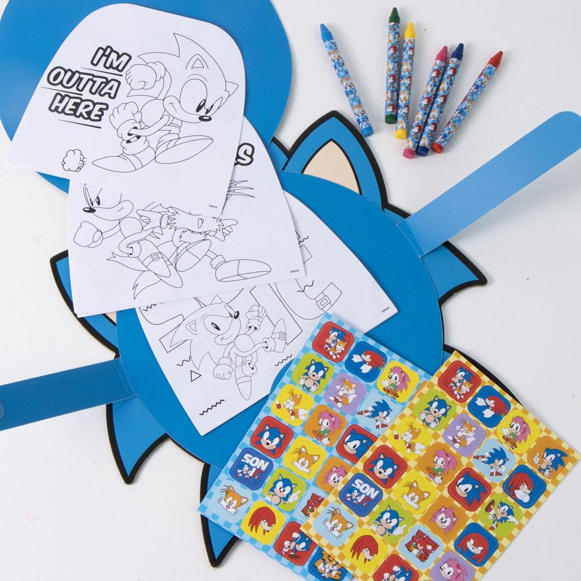 Sonic Malset mit Stickern