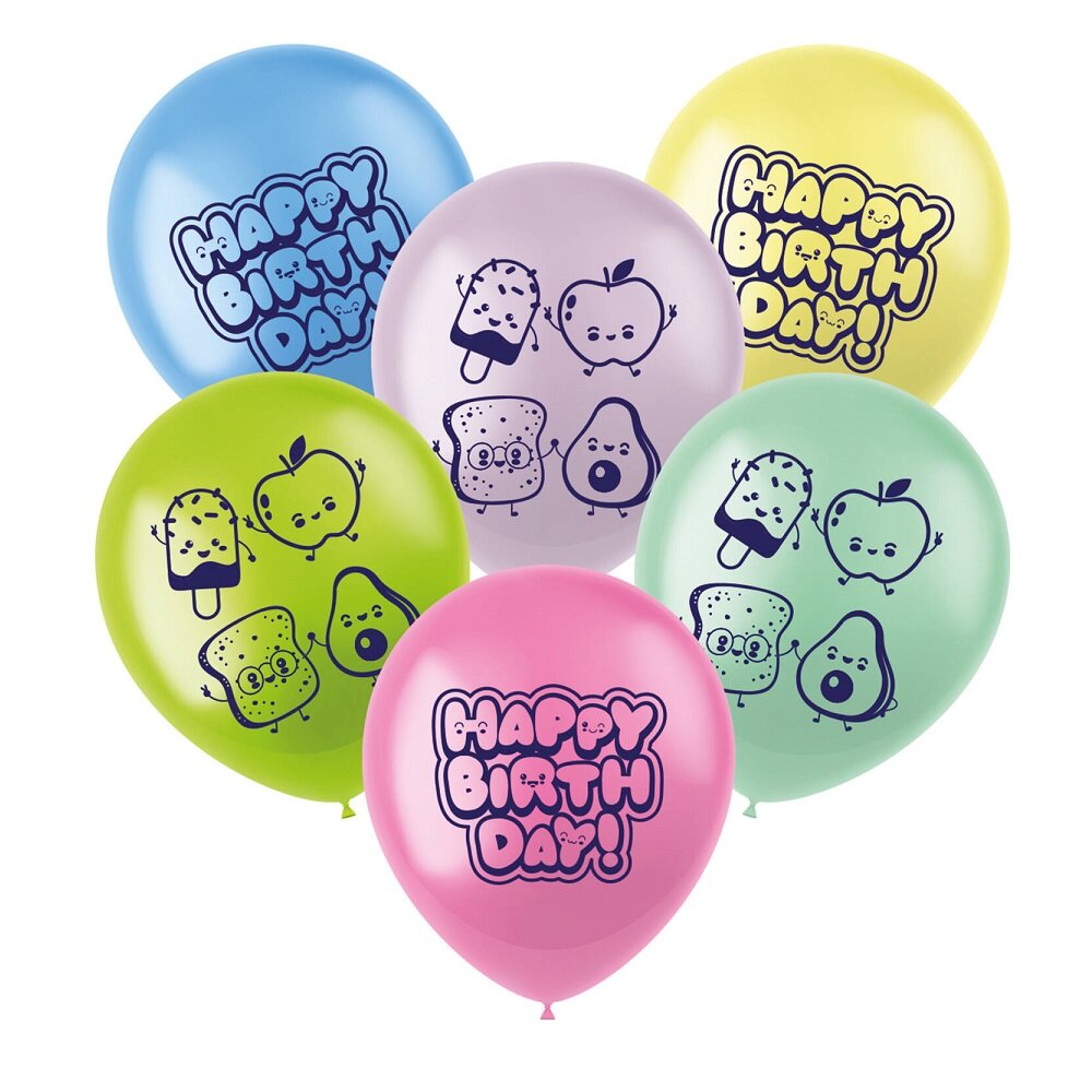 Kawaii Luftballons 6er-Pack