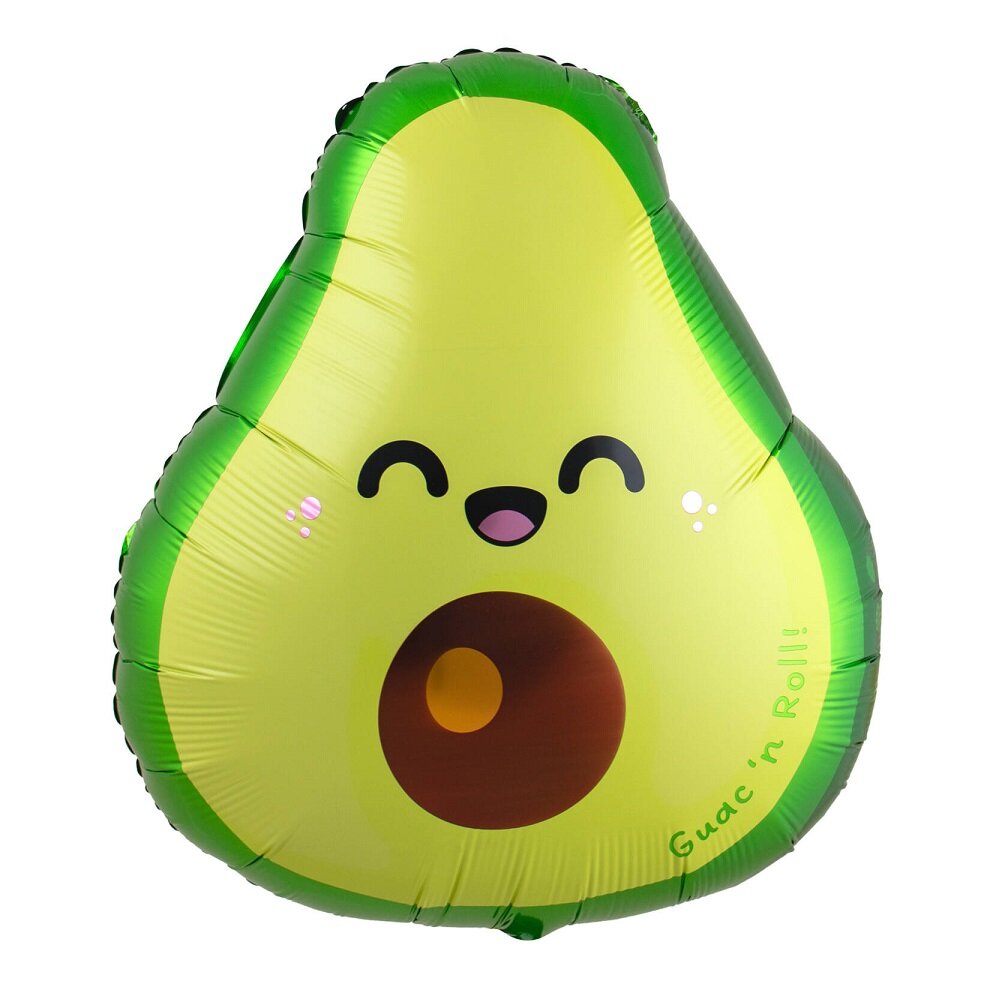 Kawaii Folienballon Avocado 60 cm