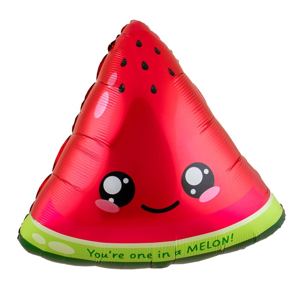 Kawaii Folienballon Wassermelone 60 cm