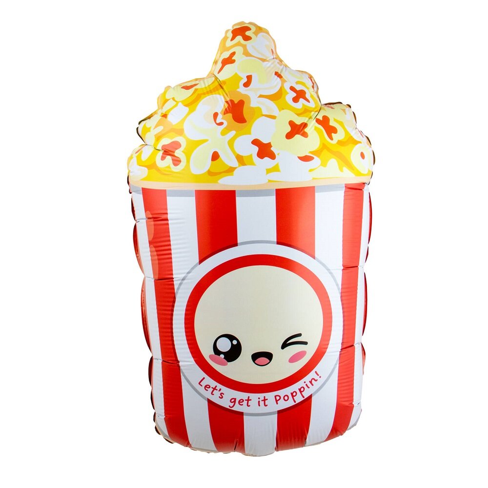 Kawaii Folienballon Popcorn 60 cm