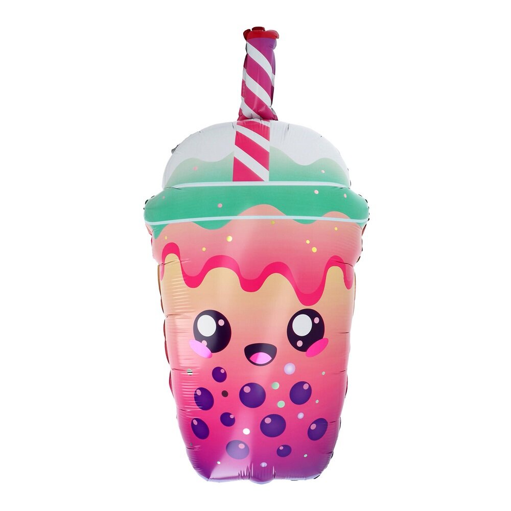 Kawaii Folienballon Bubble Tea 76 cm