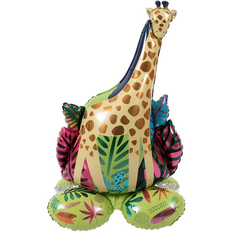 Folienballon Freistehende Giraffe 53 x 79 cm