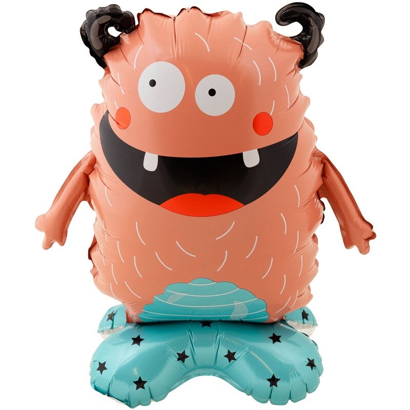 Folienballons Freistehende Monster 40 cm 4er-Pack