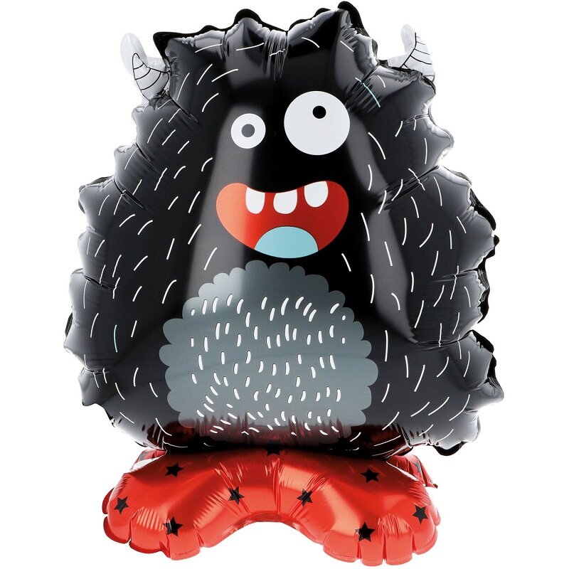 Folienballons Freistehende Monster 40 cm 4er-Pack