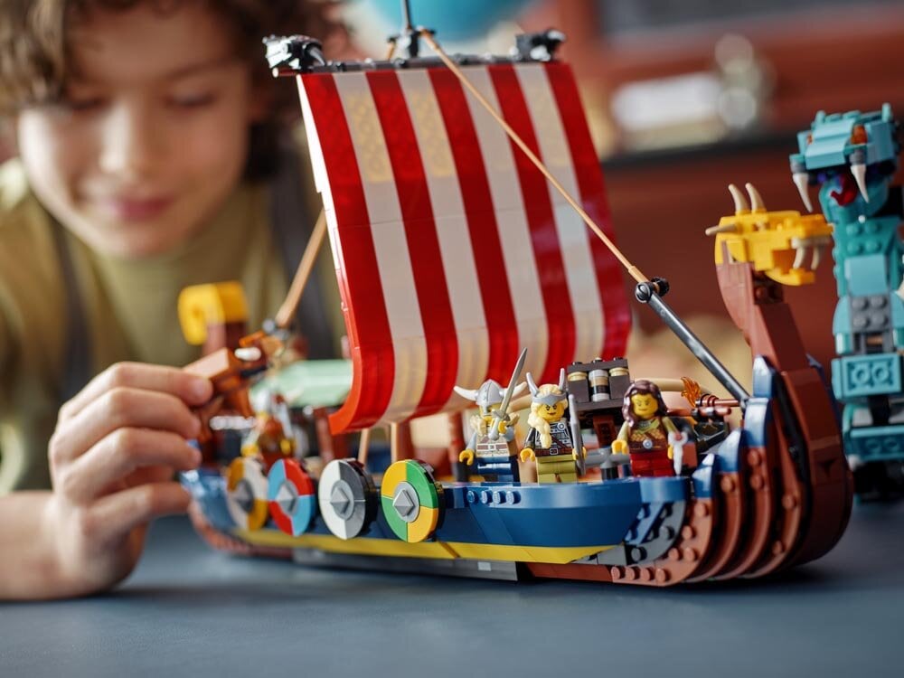 LEGO Creator - Wikingerschiff mit Midgardschlange 9+