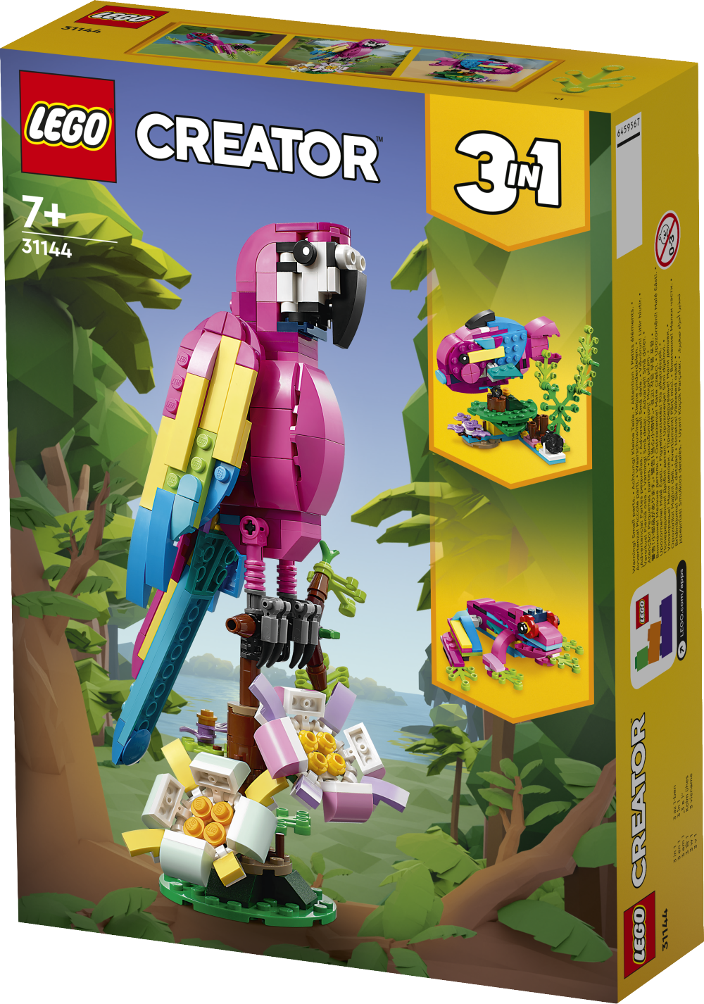 LEGO Creator - Exotischer pinkfarbener Papagei 7+