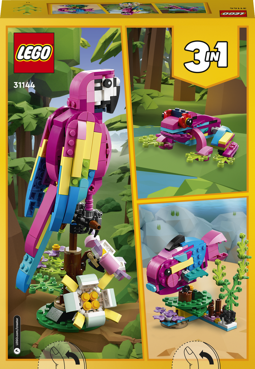 LEGO Creator - Exotischer pinkfarbener Papagei 7+