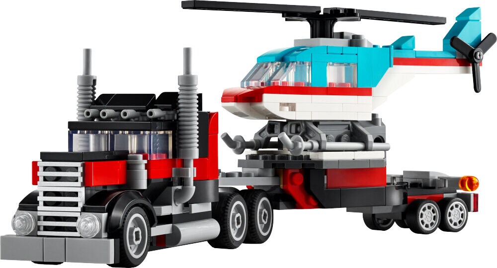 LEGO Creator - Tieflader mit Hubschrauber 7+