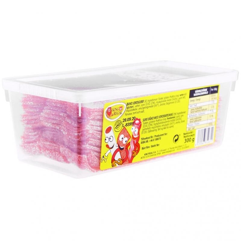Bonbonstreifen - Erdbeere 300 Gramm