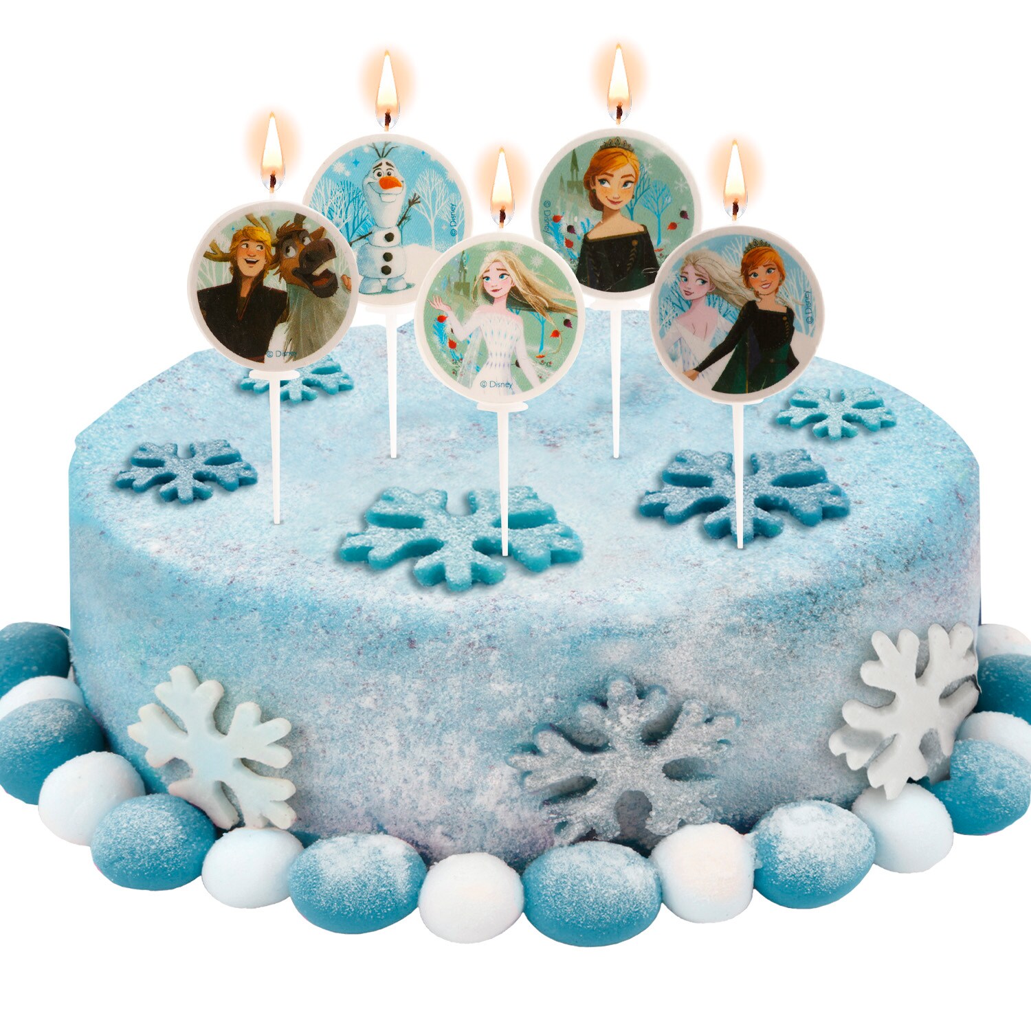 Frozen 2 - Tortenkerzen 5er-Pack