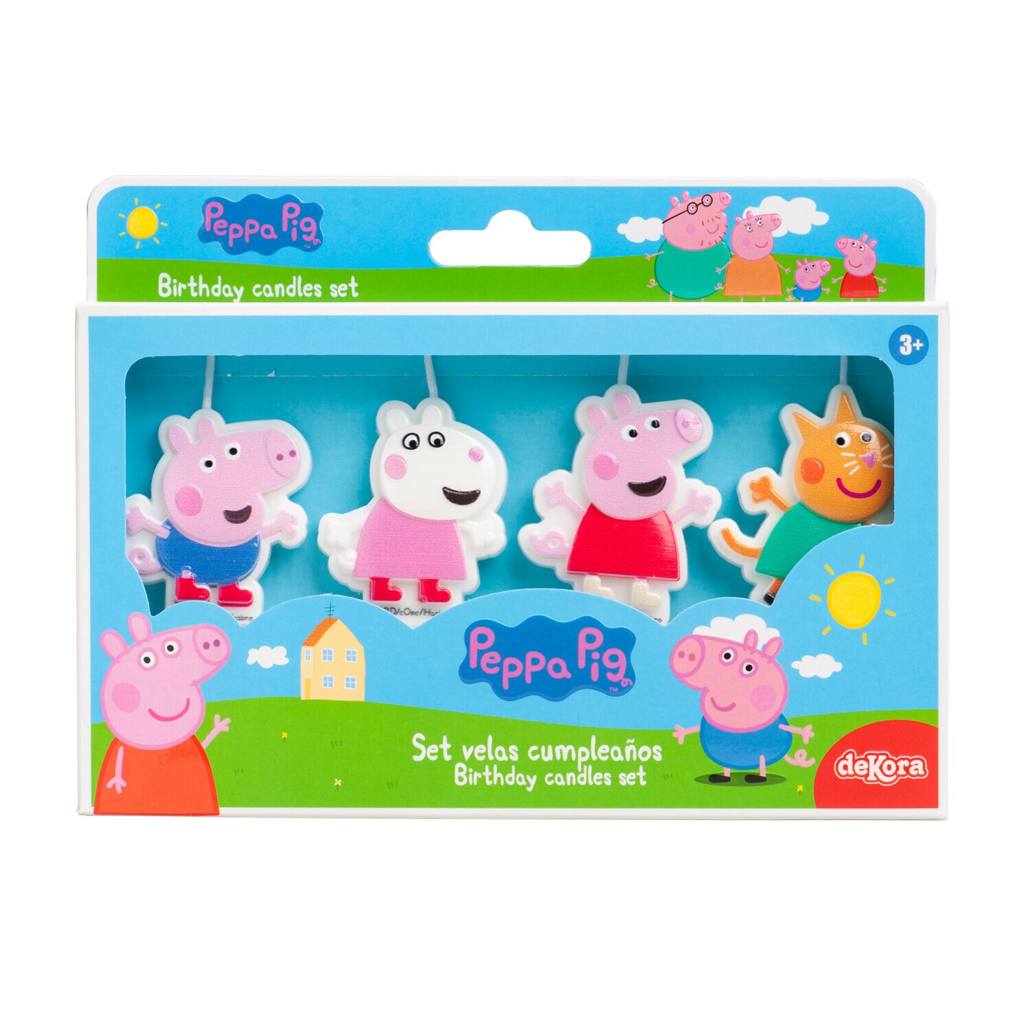 Peppa Wutz - Tortenkerzen Picks 4er-Pack
