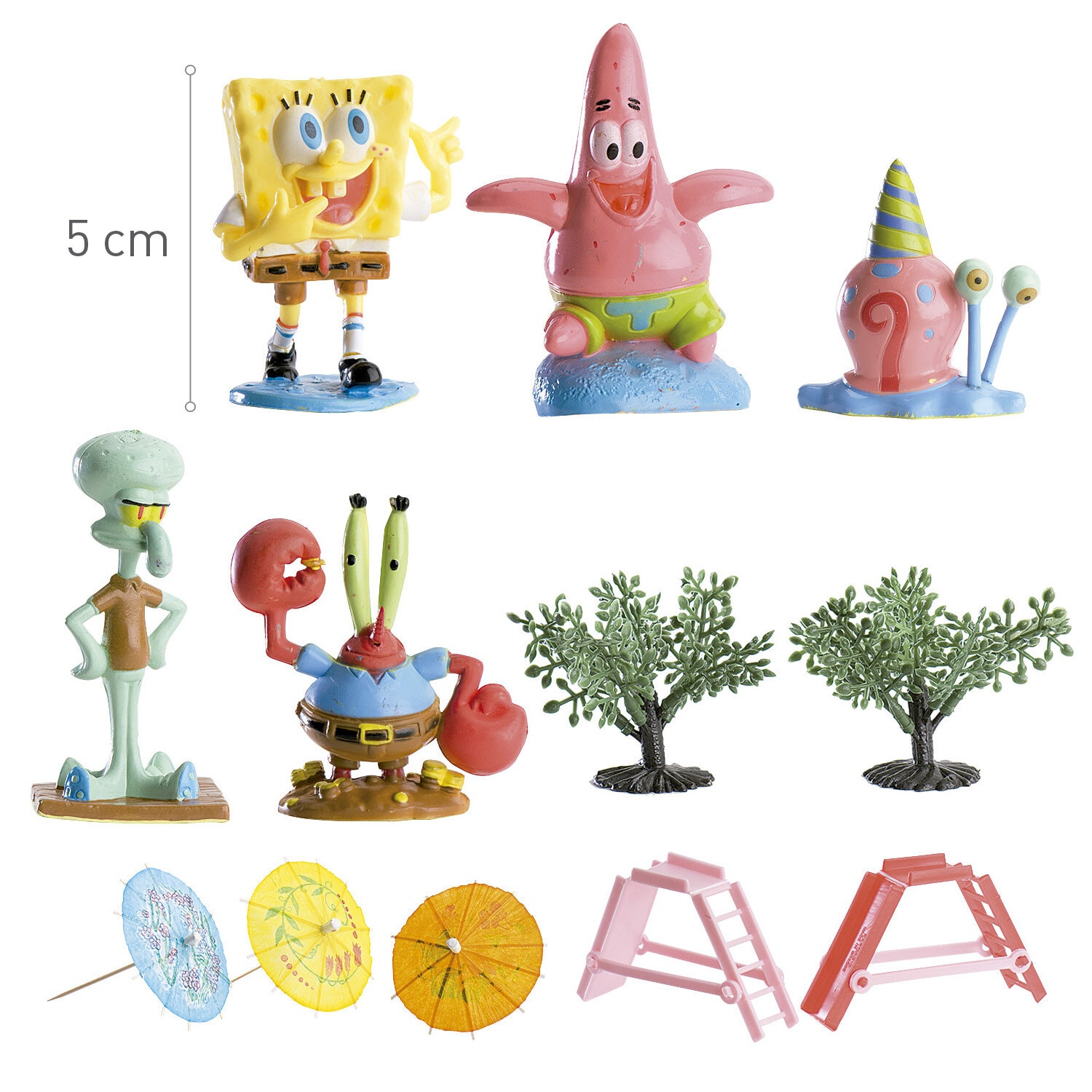 SpongeBob Torten-Dekorationsset, 12-teilig