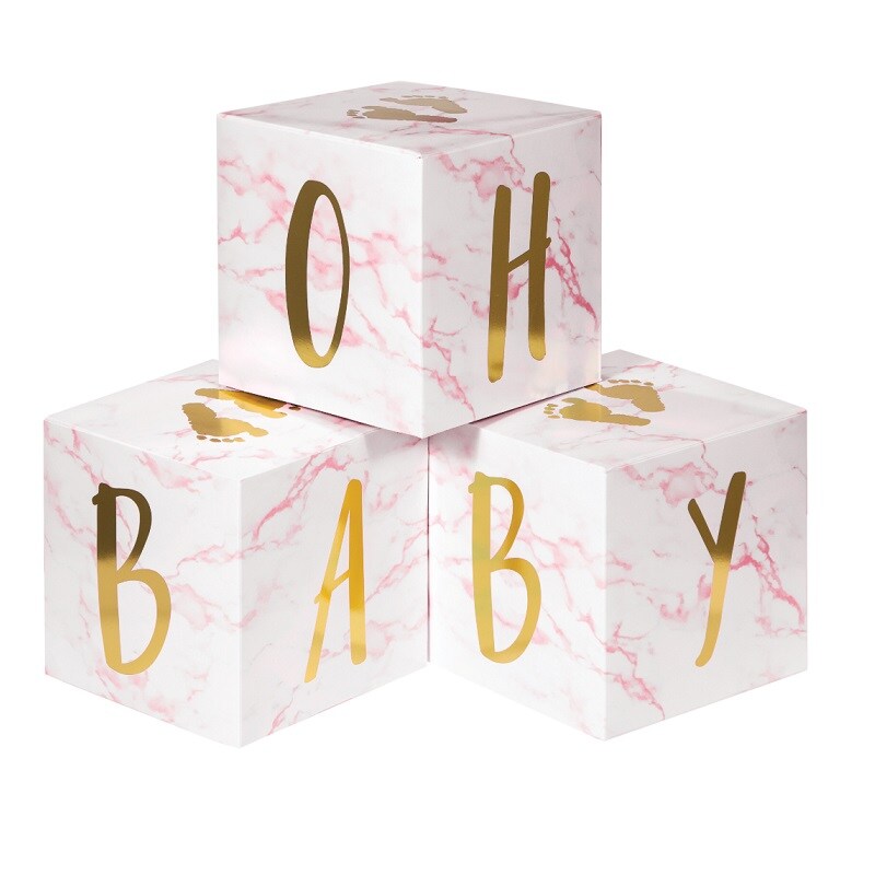 Oh Baby - Tischdekorationen rosa 3er Pack