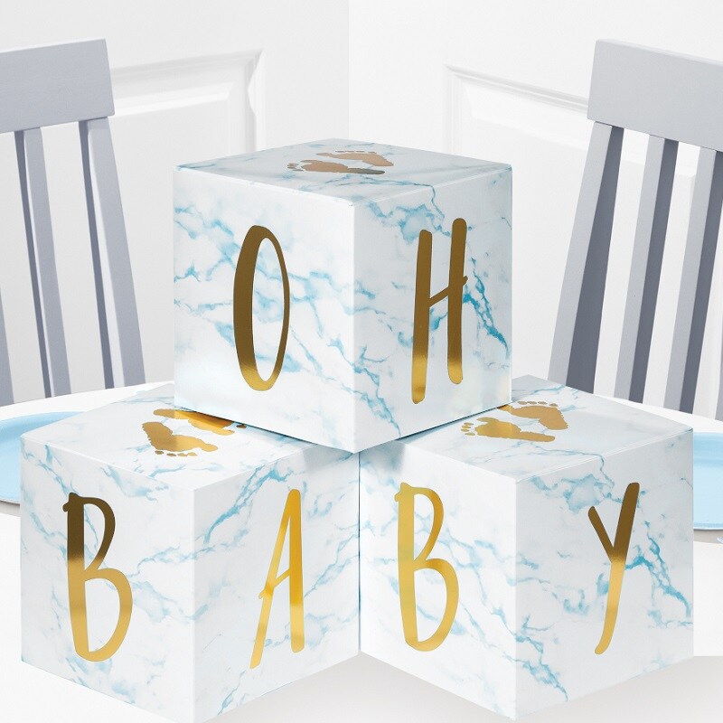 Oh Baby - Tischdekorationen blau 3er Pack