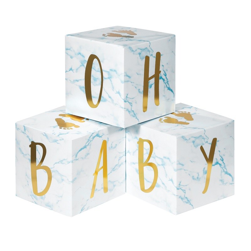Oh Baby - Tischdekorationen blau 3er Pack