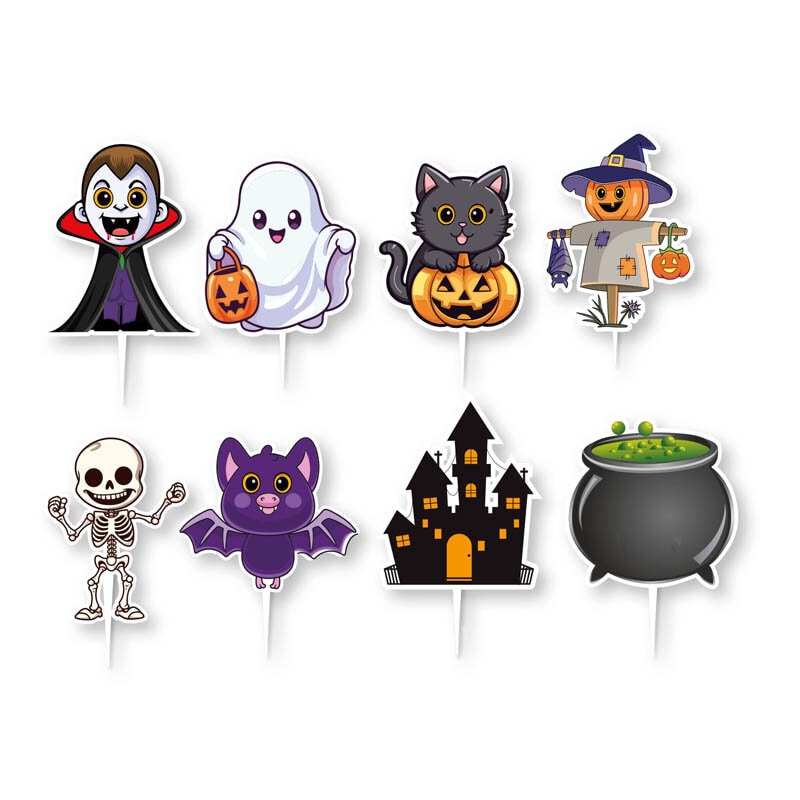 Halloween Caketoppers 16er-Pack
