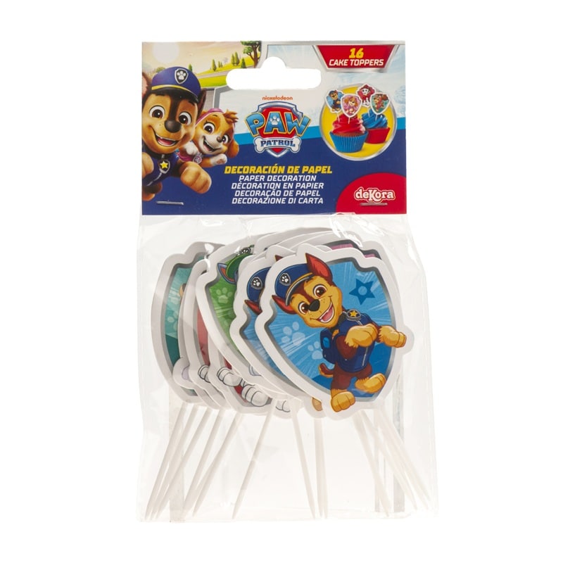 Paw Patrol - Cupcake Topper 16er-Pack
