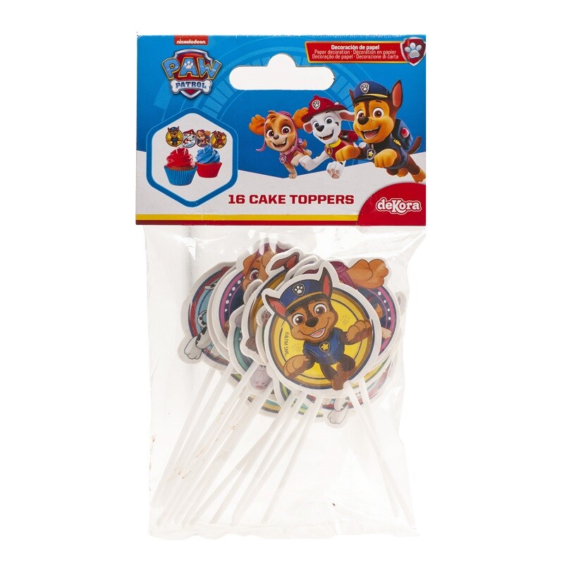 Paw Patrol - Cupcake Topper 16er-Pack