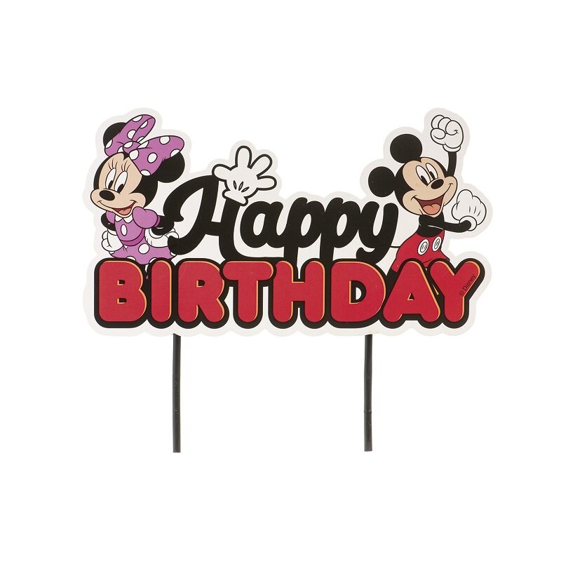 Micky und Minnie Tortentopper Happy Birthday