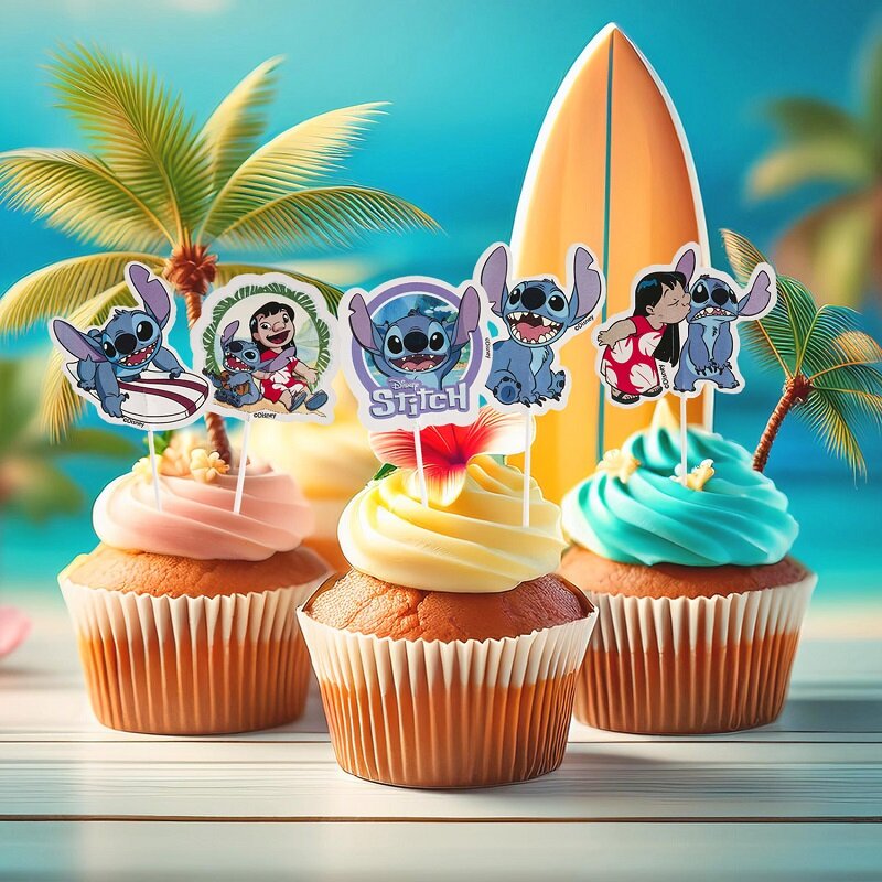 Lilo & Stitch - Cupcake Topper 16er-Pack