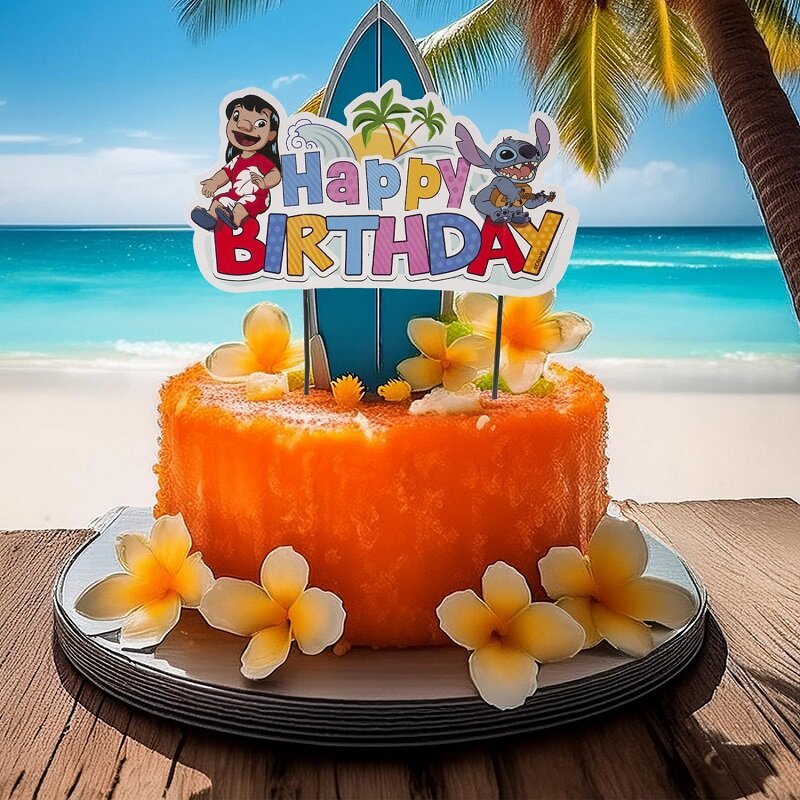 Lilo & Stitch - Tortentopper Happy Birthday