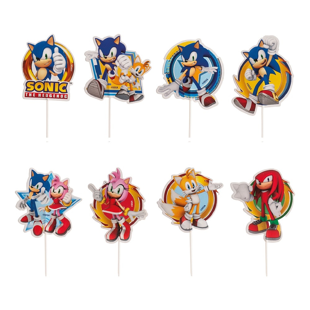 Sonic the Hedgehog - Cupcake Topper 16er-Pack