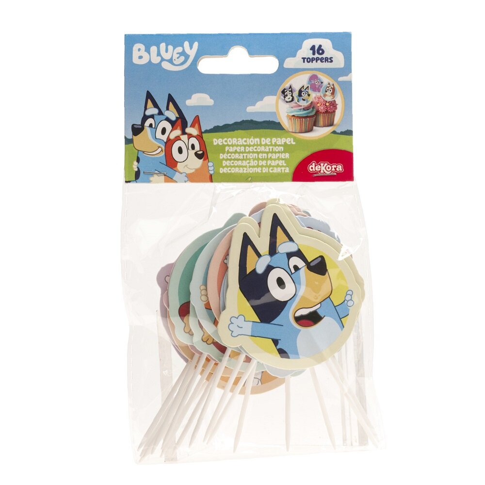 Bluey Cake Toppers 16er-Pack