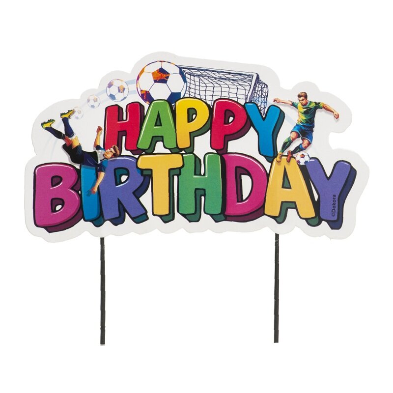 Fußball Tortendekoration Happy Birthday