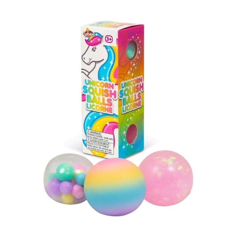 Einhorn Squeeze-Bälle 3er-Pack