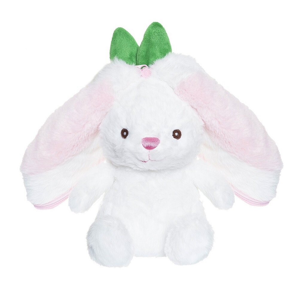 Kuscheltier - Kaninchen in Erdbeere mit Reißverschluss 37 cm