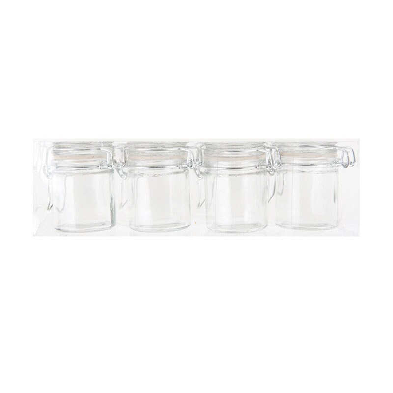 Glasgefäß 4,3 x 6 cm 4er-Pack