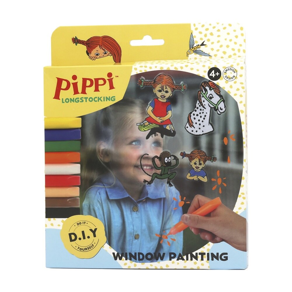 Pippi Langstrumpf Fensterbilder Malset