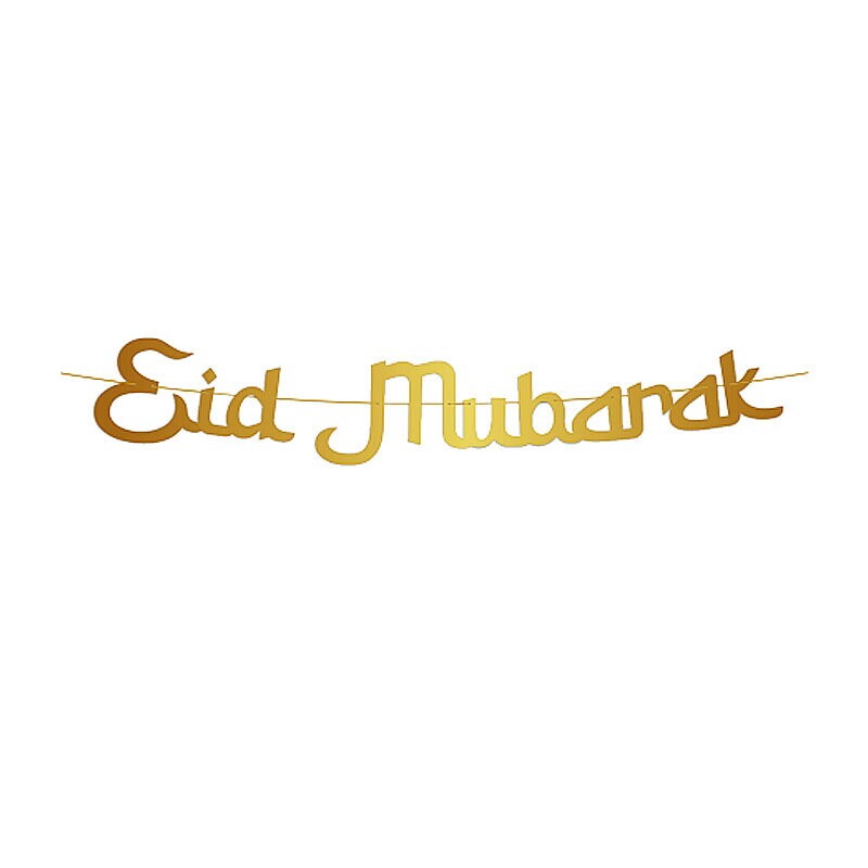 Eid Mubarak - Girlande in Goldfolie 2 Meter
