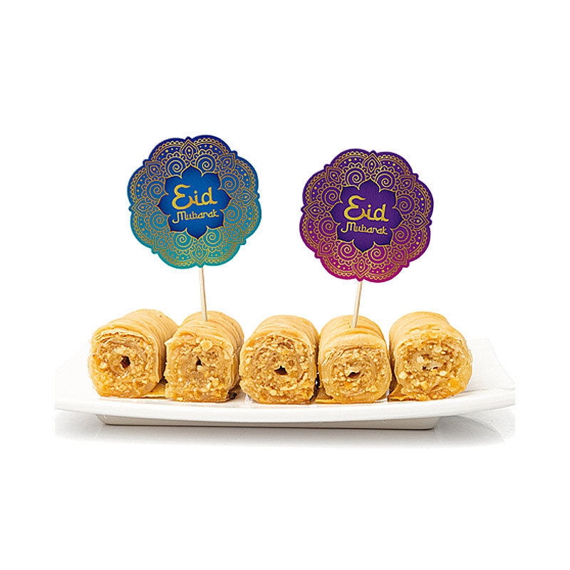 Eid Mubarak - Caketopper 12er-Pack