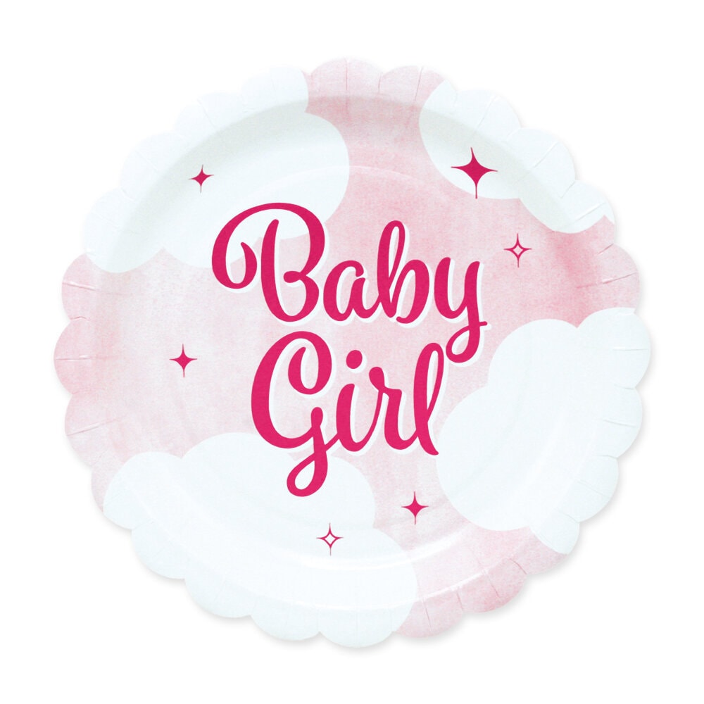 Baby Girl Kuchenteller 8er-Pack