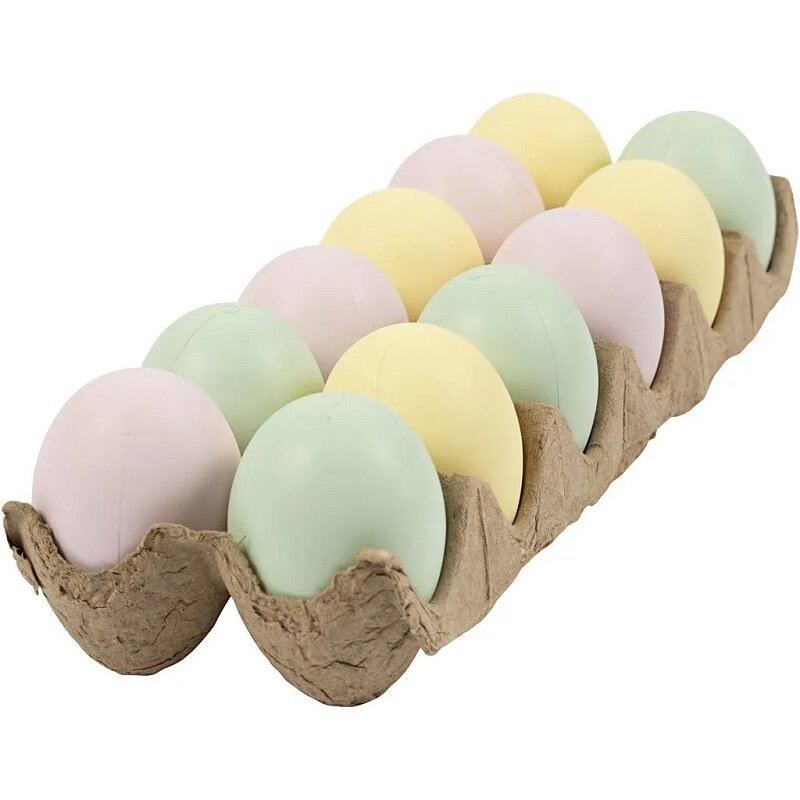 Ostereier in Pastellfarben 12er-Pack