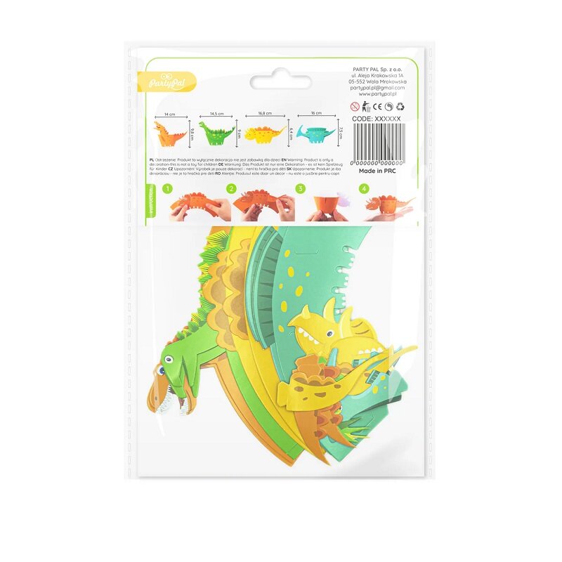 Dinosaurier Cupcake-Wrappers 8er-Pack
