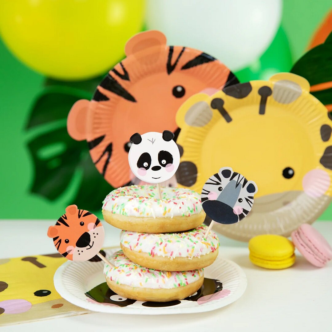 Safaritier Cupcake Toppers 8er-Pack
