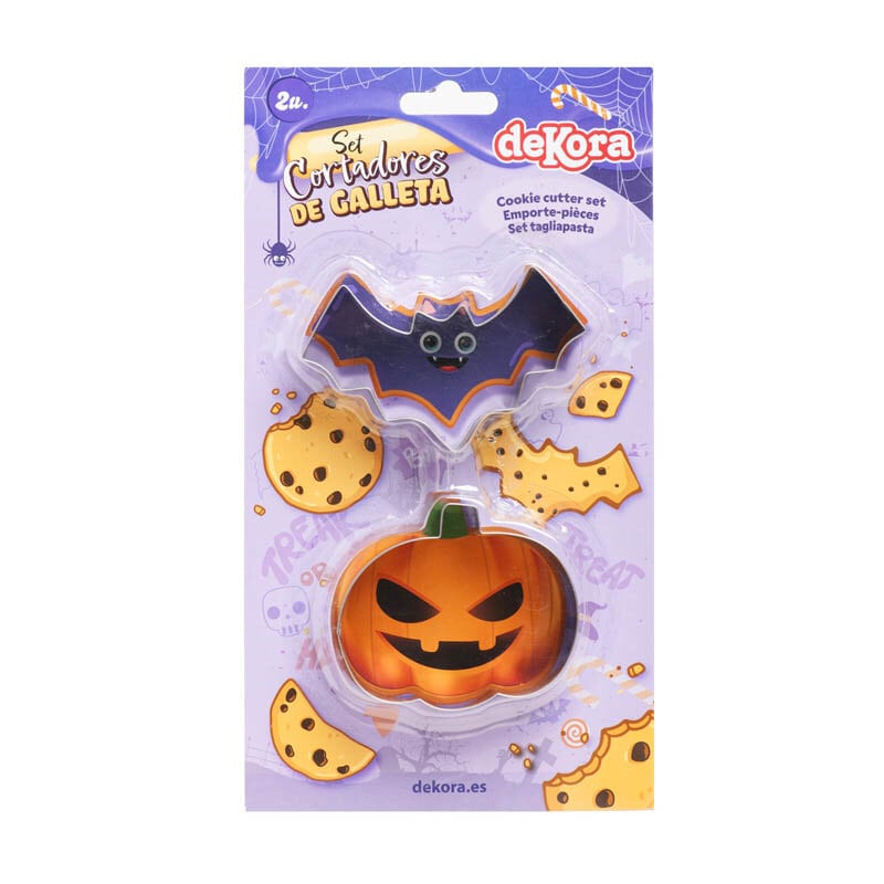 Ausstechformen Halloween - Kürbis & Fledermaus 2er-Set