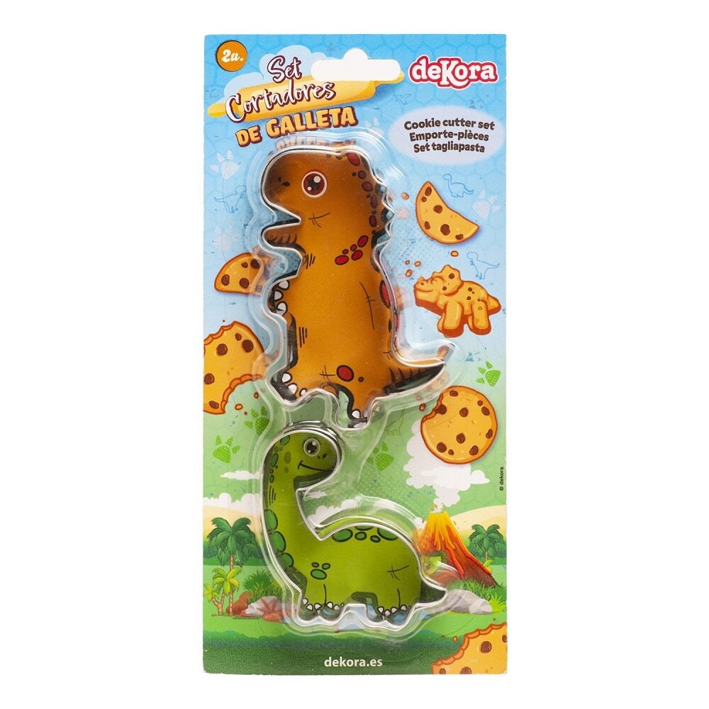 Dinosaurier-Ausstechformen 2er-Pack