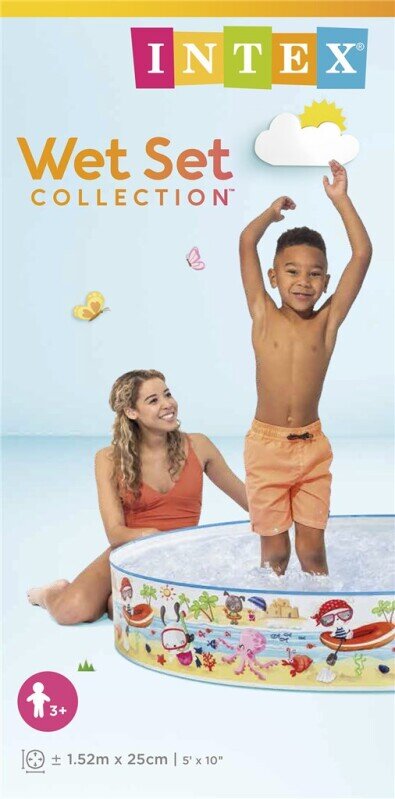 Intex Kinderpool mit Strandmotiv 152 cm