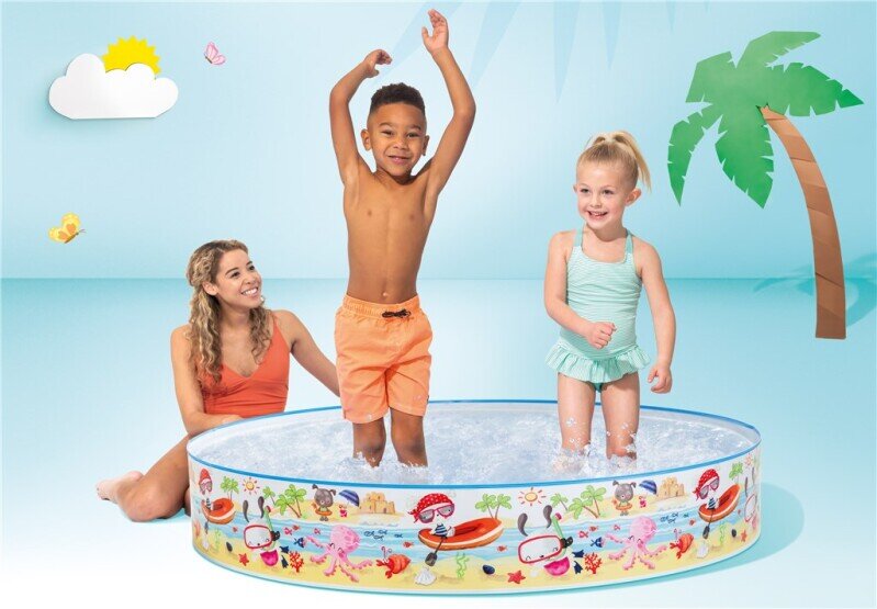 Intex Kinderpool mit Strandmotiv 152 cm