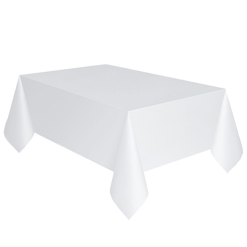 Tischdecke aus Papier - Frosty White 137 x 274 cm