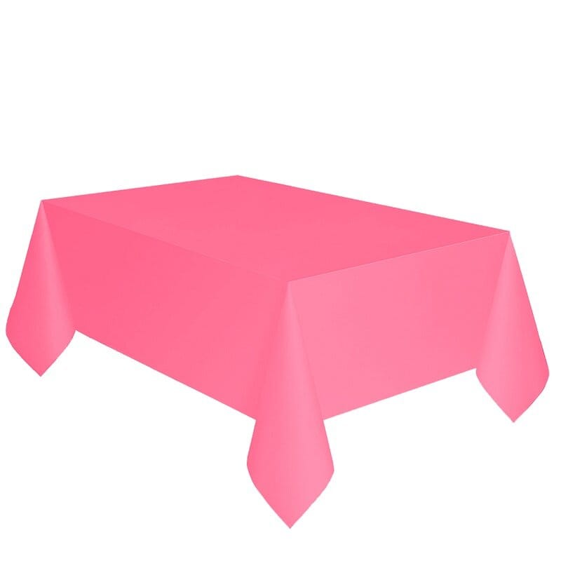 Tischdecke aus Papier - Rosa 137 x 274 cm