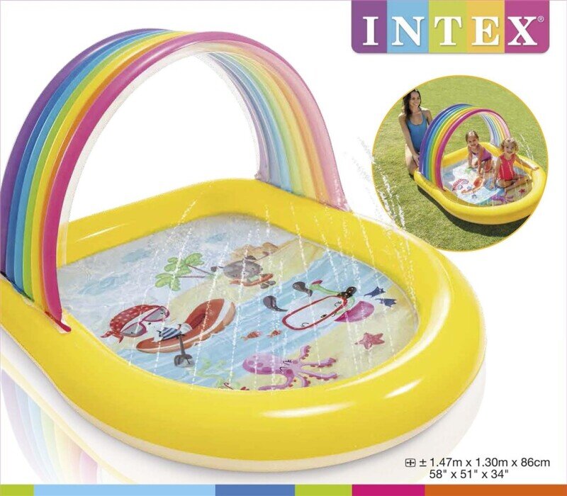 Intex Spritzpool Regenbogen 147 cm