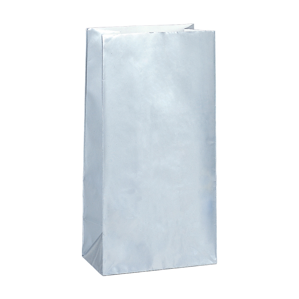 Geschenktüten - Silbermetallic 10er-Pack