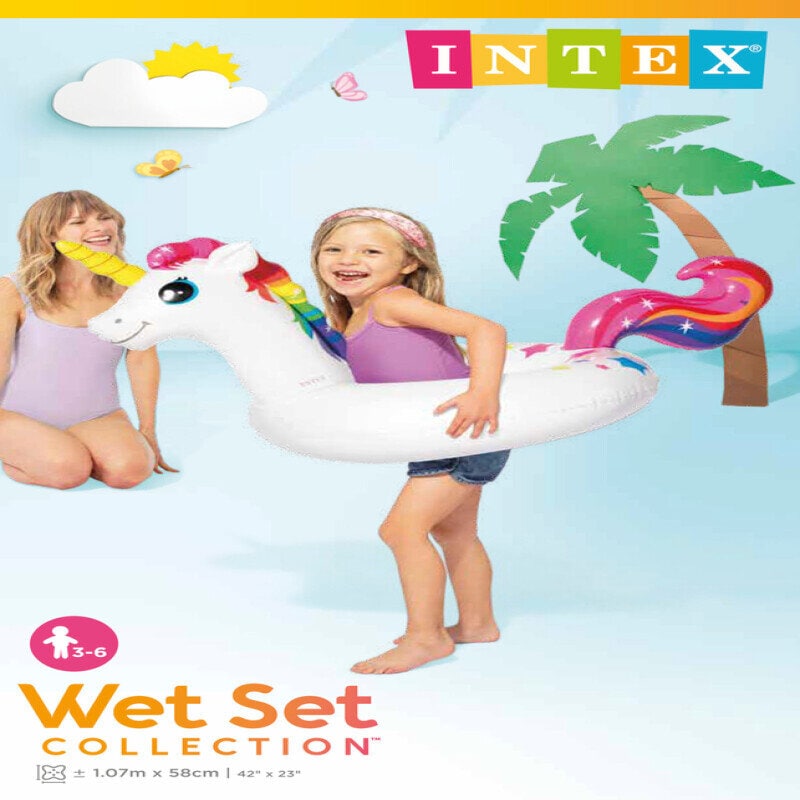 Intex Schwimmring - Einhorn 58 x 107 cm