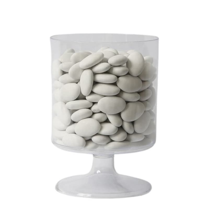Süßigkeitenschale aus Kunststoff auf Fuß 18 cm